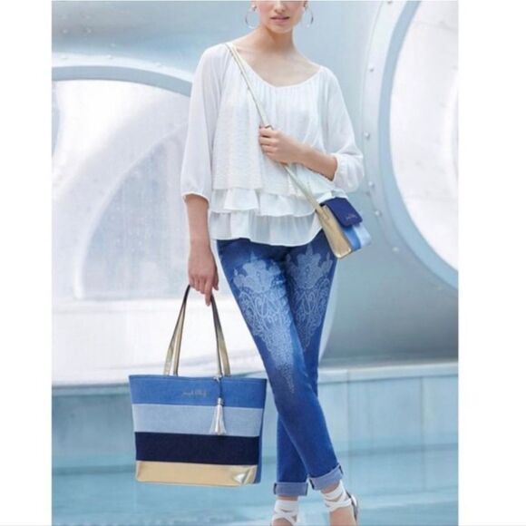 JOSEPH RIBCOFF DENIM TOTE - Picture 6 of 6